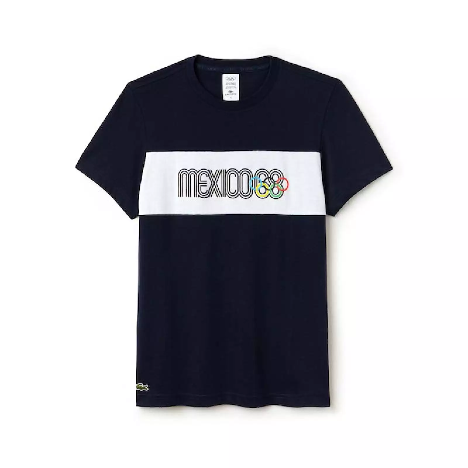 T-shirt negra México 68