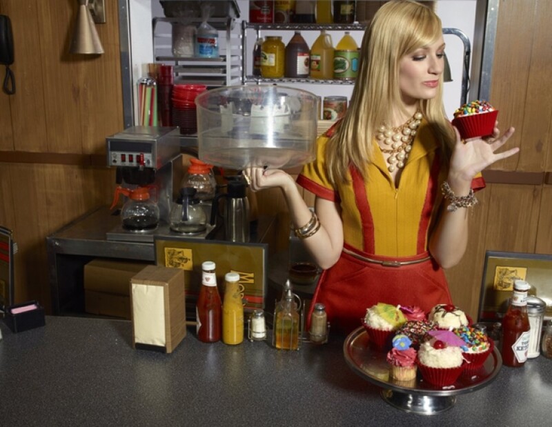 La actriz comentó que no le gusta el betún de los cupcakes.