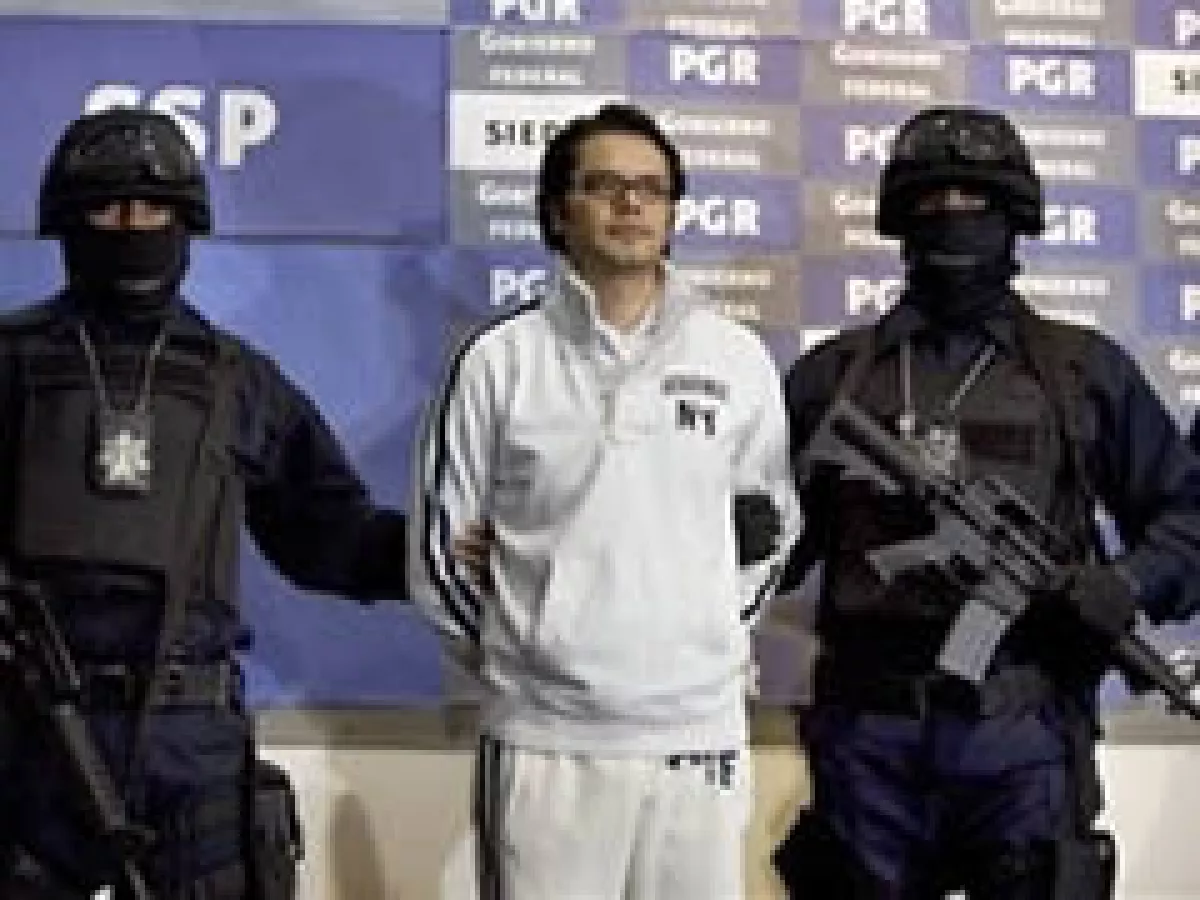 Carrillo Leyva, quien se hacía pasar con el nombre de Alejandro Peralta Álvarez, fue detenido en la Ciudad de México. (Foto: AP)
