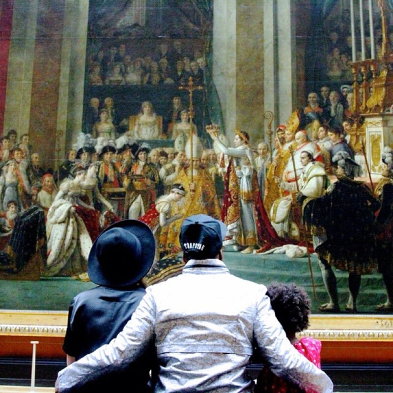 Beyoncé, Jay Z y Blue Ivy disfrutaron de una tarde cultural en el Louvre.