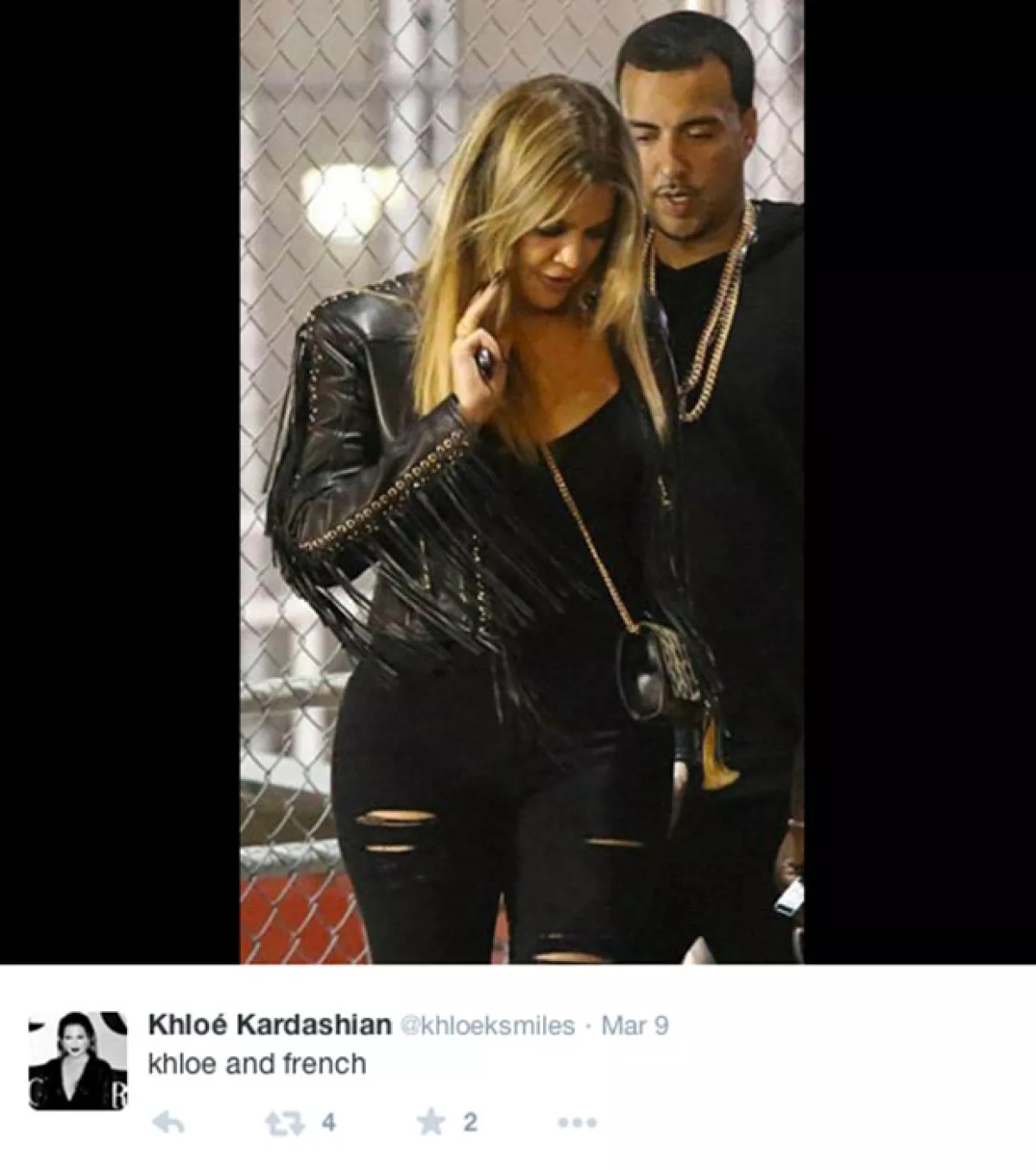 Khloé aún sale con French Montana.