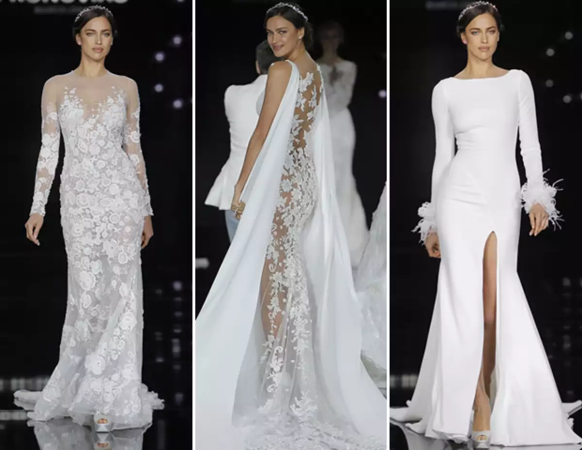 Irina Shayk, la modelo fue protagonista de la pasarela de Pronovias Atelier 2017.