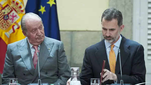 King Felipe Of Spain And King Juan Carlos Attend COTEC Meeting