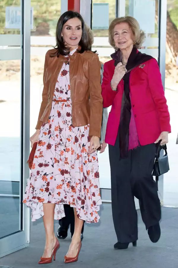 Reina Letizia y la reina Sofía