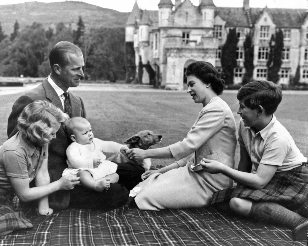 Felipe, Isabel, Ana, Carlos y Andrés, 1960.