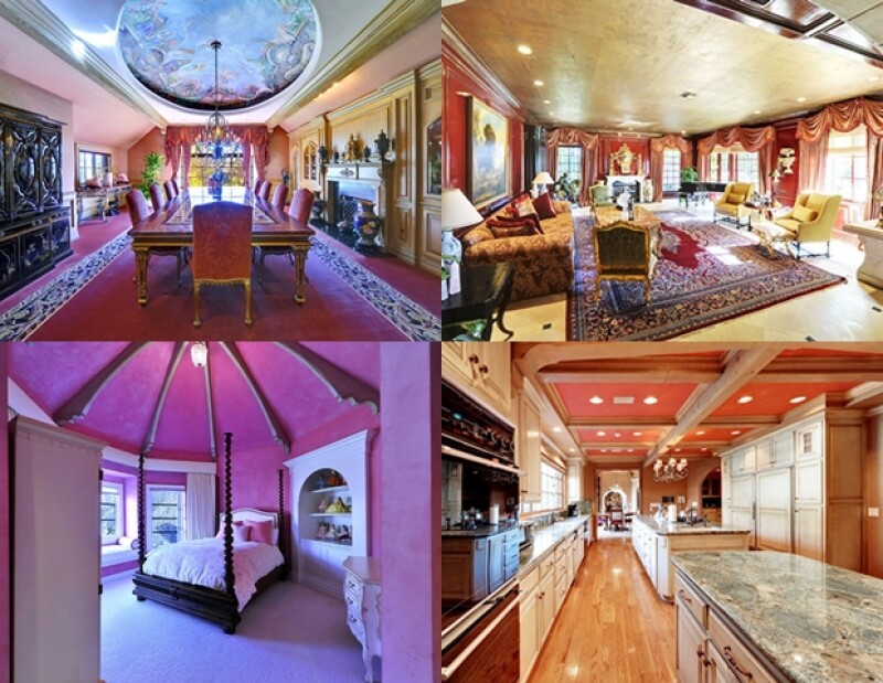 La casa tiene 10 habitaciones y 13 baños.