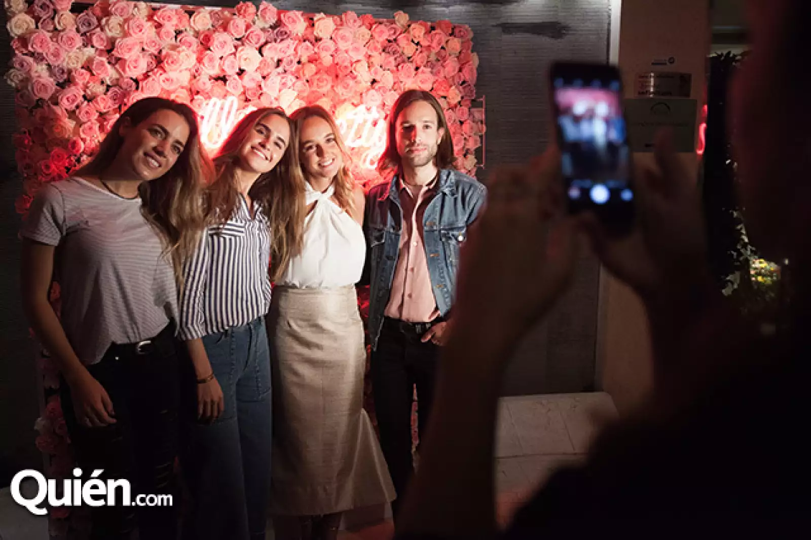 Valeria Larrinaga, Sofía Aguirre, María Tricio y Pablo Soto
