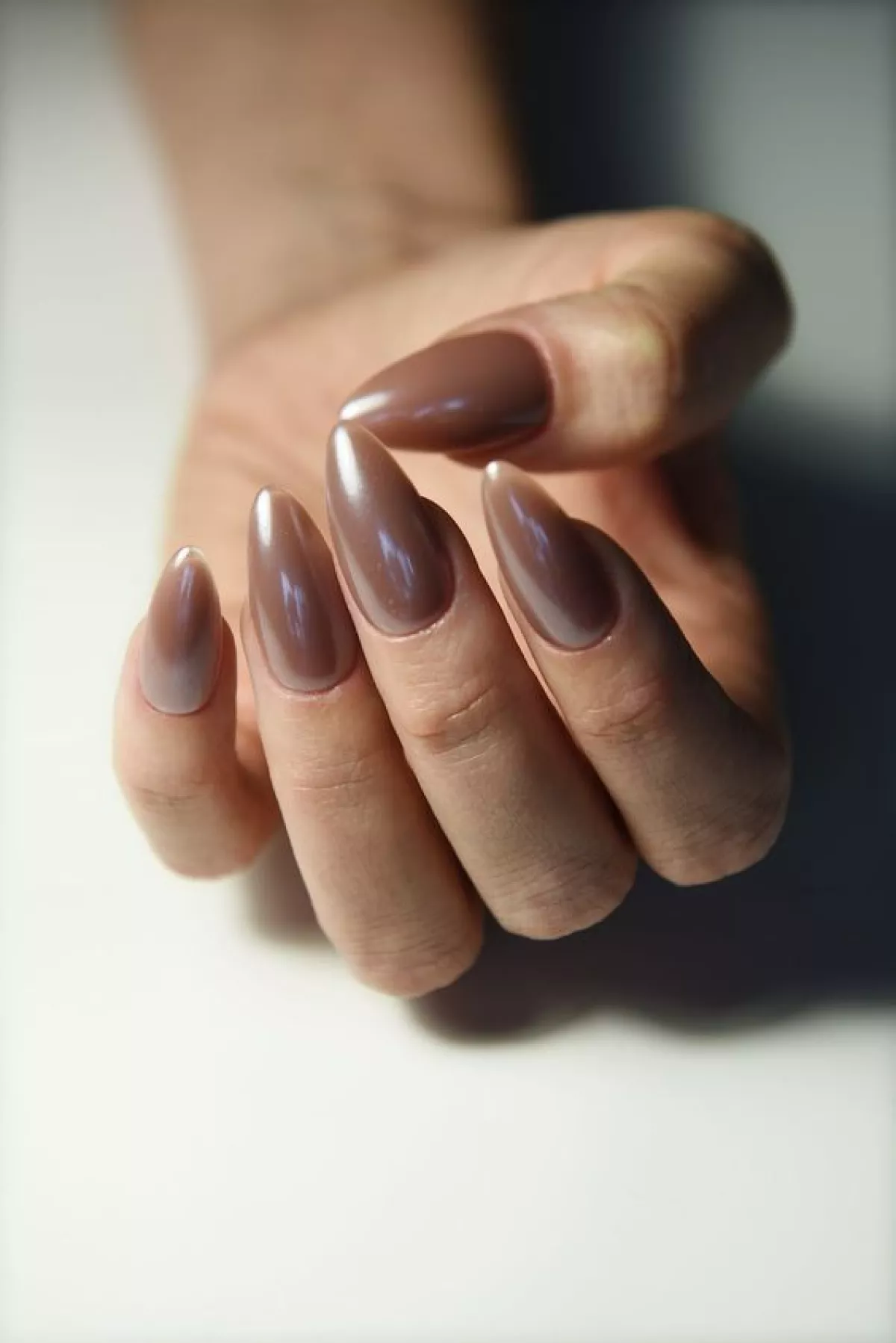 Chocolate Glazed Donut Nails