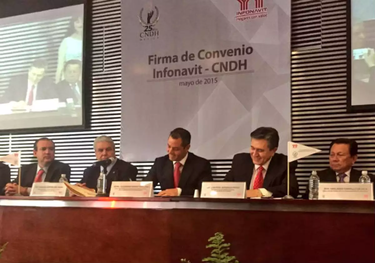 Firma de convenio CNDH-Infonavit