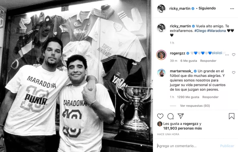 Ricky Martin y Maradona