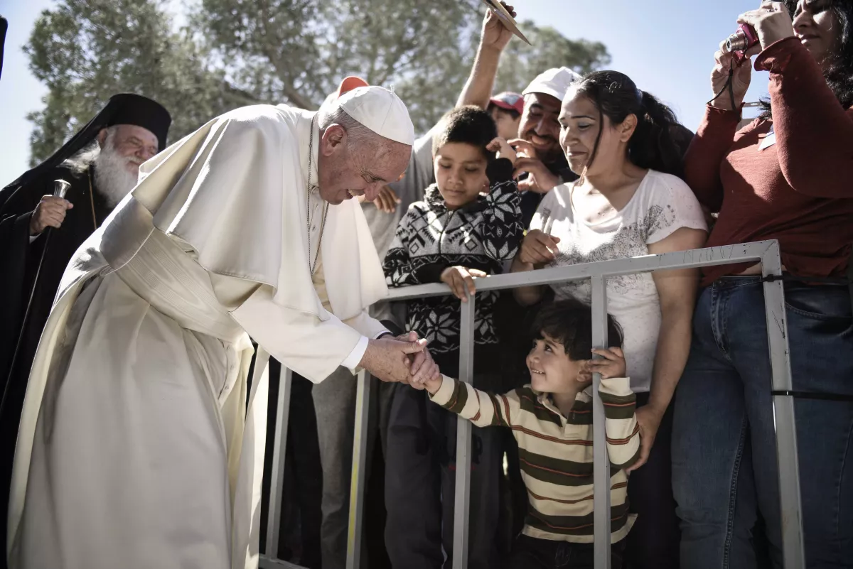 Pope Francis Visits The Greek Island Of Lesbos To Meet With Migrants