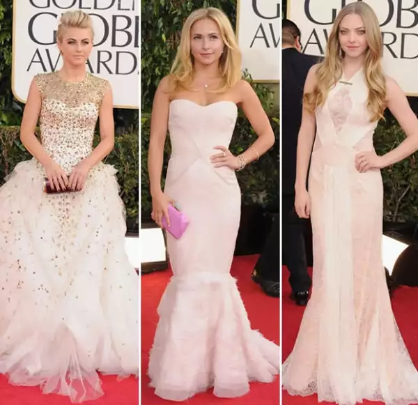 En beige y blanco vimos a varias famosas.