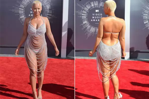 Amber Rose y su revelador outfit para Mtv Awards.