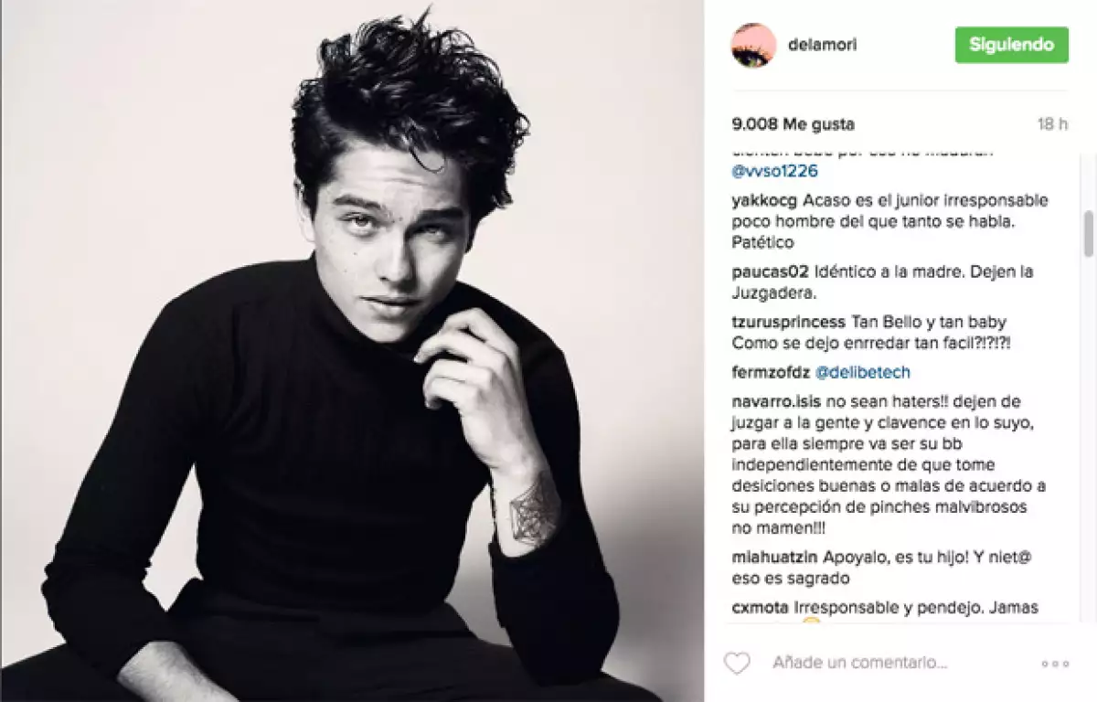 Esta fue la foto que fue fuertemente criticada.