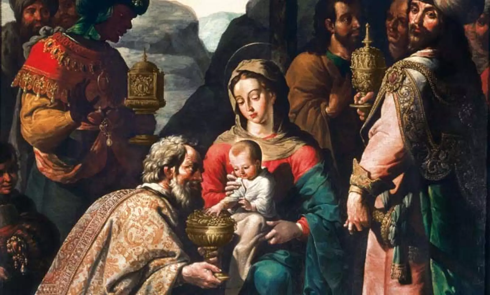 Autor: José Juárez. Material: Óleo sobre tela. Tamaño: 211 x 168 cm. Origen : Col. Museo Nacional de Arte. Obra restaurada por Fomento Cultural Banamex.