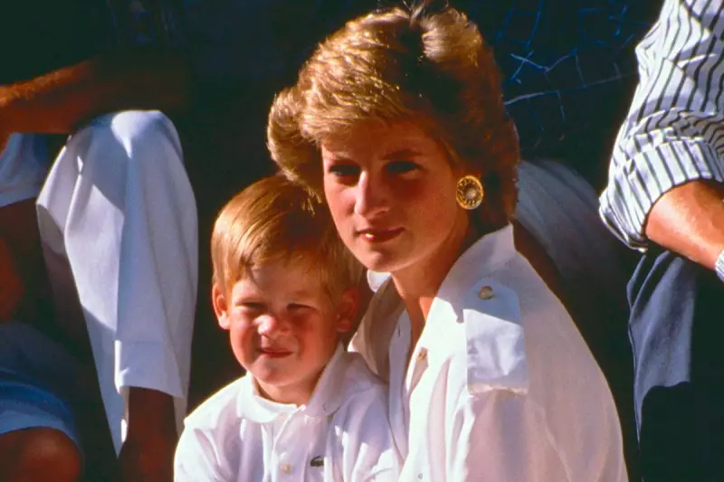 príncipe Harry y la princesa Diana 