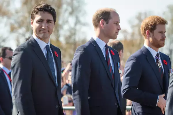 Justin Trudeau, William and harry Vimy Ridge battle