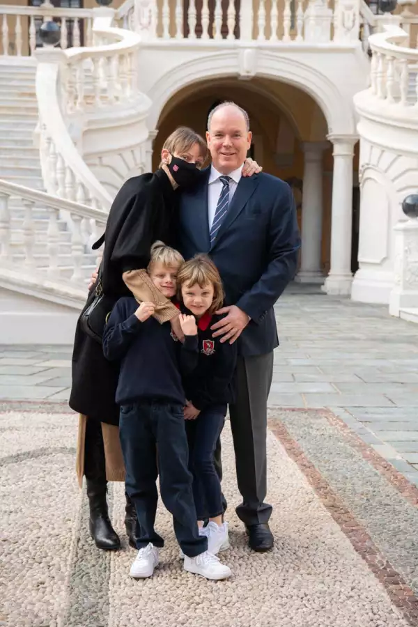 Princesa Charlène, Príncipe Alberto, Jacques y Gabriella