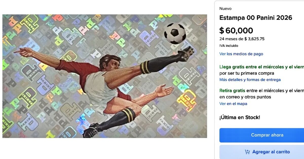 La estampa 00 del álbum del Mundial 2026 vale hasta 60,000 pesos: quién es el jugador y por qué Panini lo eligió

La estampa 00 vale hasta 60,000 pesos. El futbolista que aparece en ella jugó un solo partido en un Mundial hace 76 años.