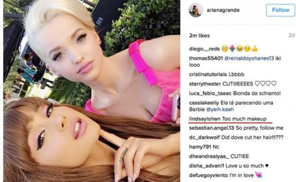 Lindsay Lohan y Ariana Grande