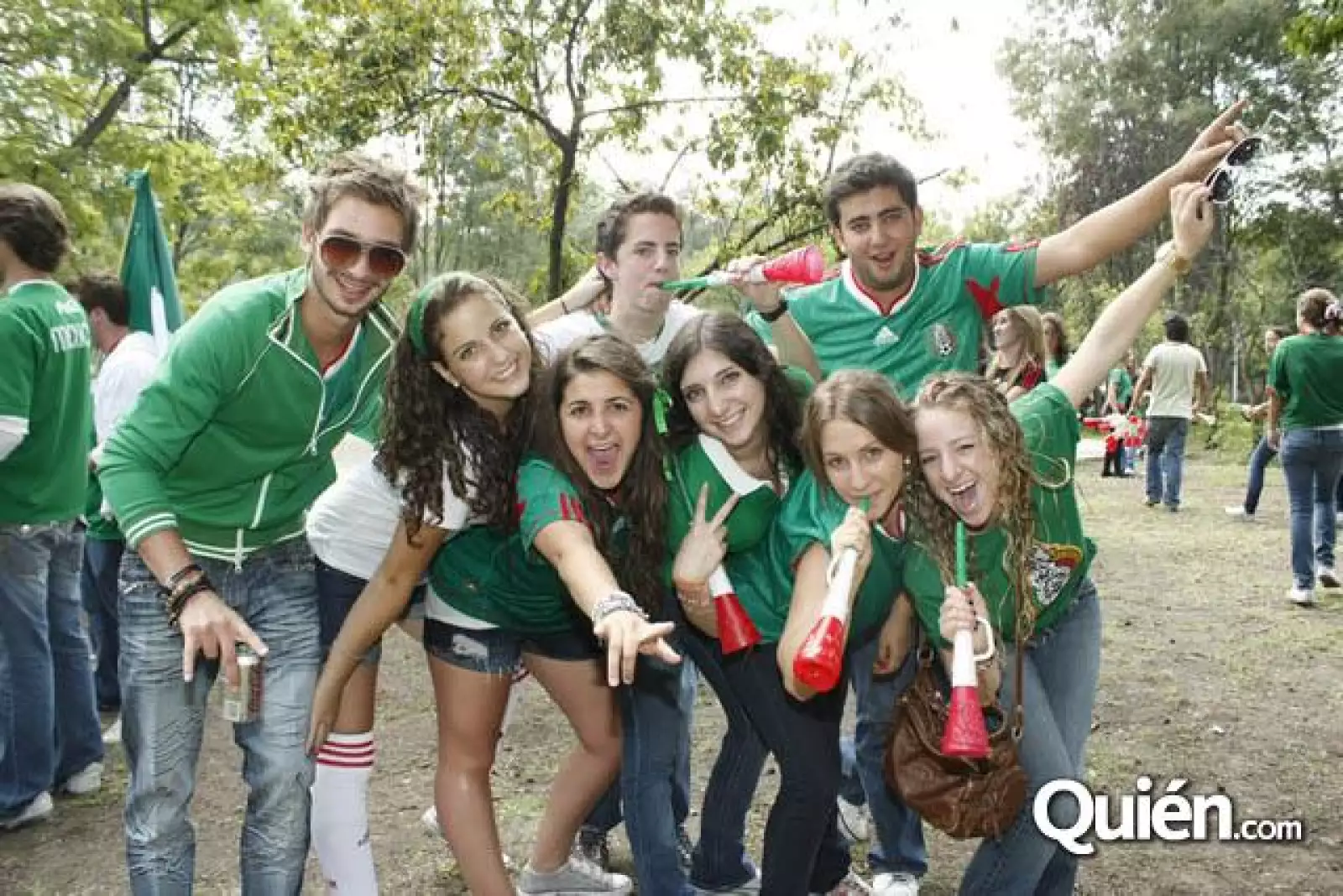 Festejo México-Uruguay