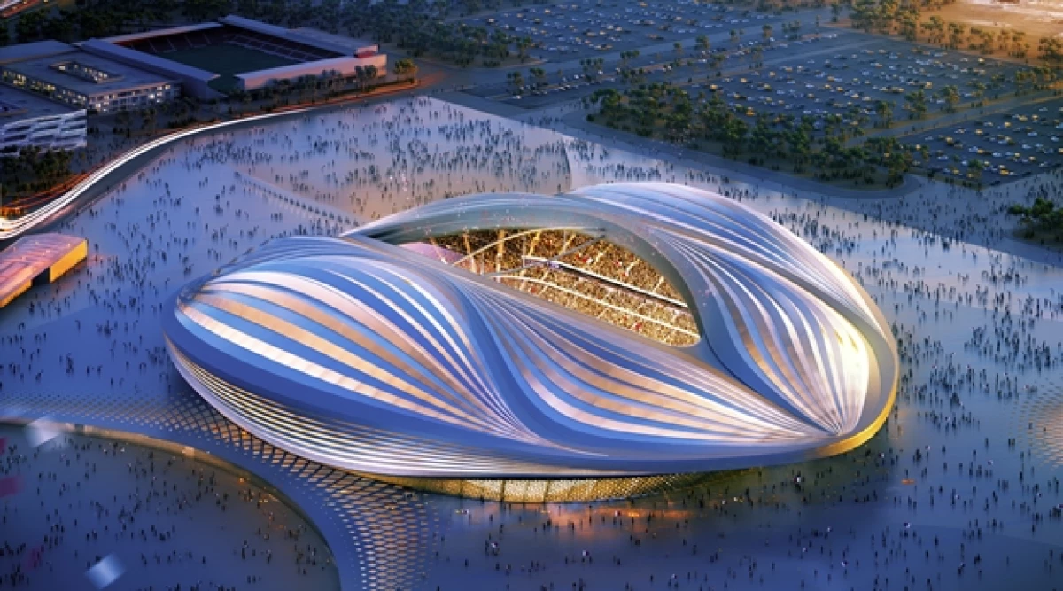 El estadio Al Wakrah que será utilizado en la Copa del Mundo Qatar 2022