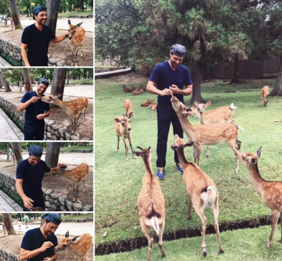 El cantante ha compartido fotos desde Kyoto y Nara.