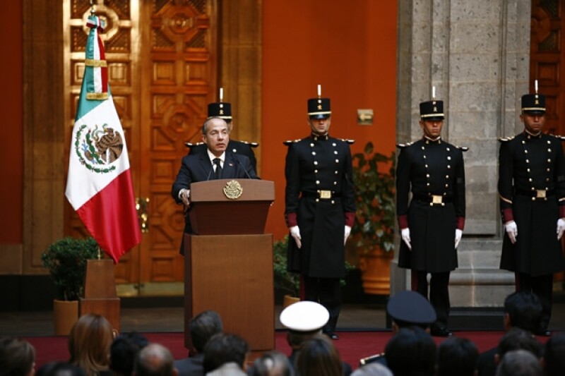 Felipe Calderón dirigió unas palabras para el ex presidente de México.