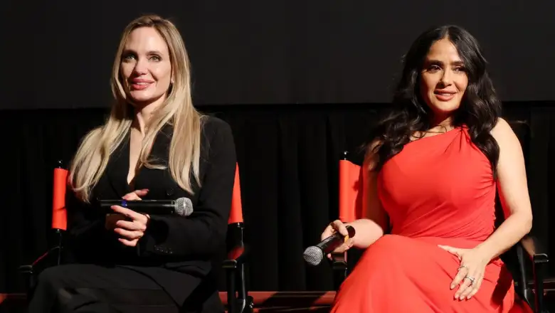 Angelina Jolie y Salma Hayek 