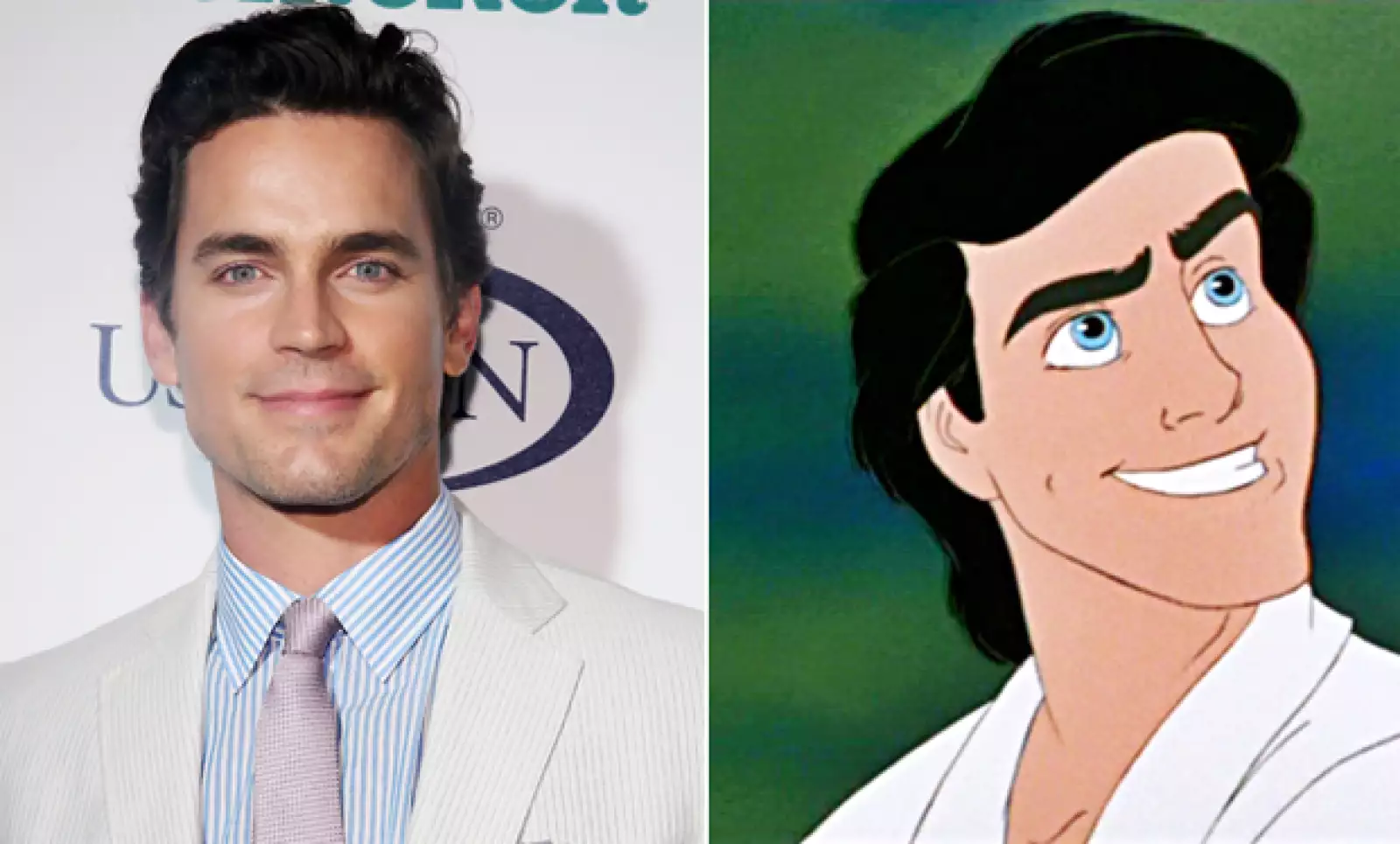 Matt Bomer pudo haber perdido la pelea por el personaje de Christina Grey, pero él podría presumir que tiene a la versión dibujada de él mismo en Eric de La Sirenita.