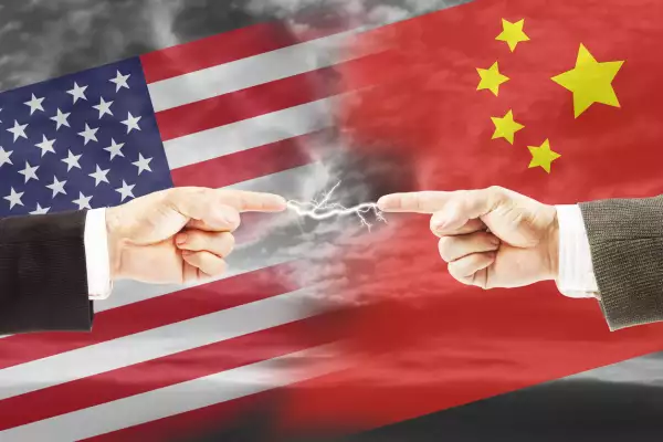 Tense relations between United States and China