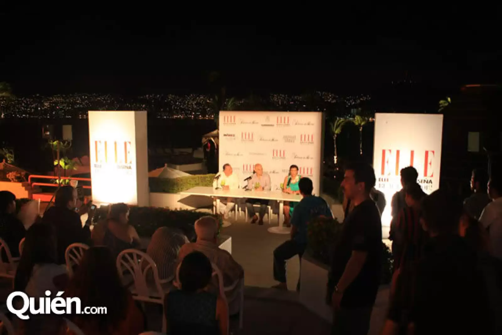 Javier Aluni, Manuel Rivera y Sara Galindo dieron una conferencia de prensa para explicar los detalles de la parte final de Elle México Diseña 2012, cuya final será este sábado 9 de junio en el Hotel Encanto.
