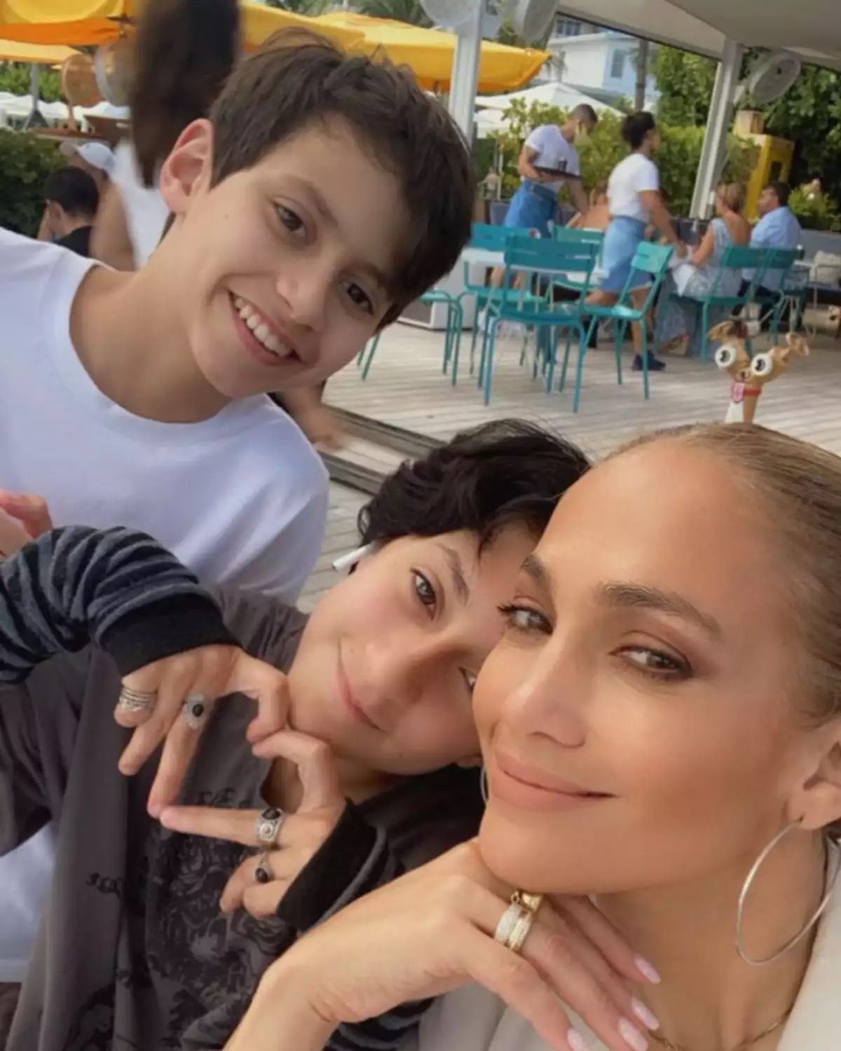 Jennifer Lopez y sus hijos