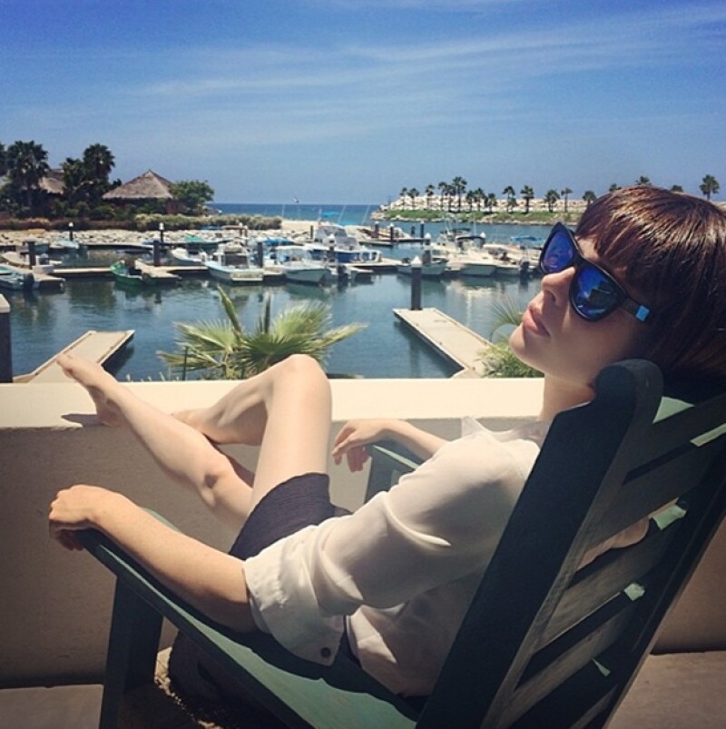 Coco Rocha, que dama de honor, publicó esta foto en su cuenta de Instagram donde presume esta vista desde el balcón de su cuarto en Hotel El Ganzo.