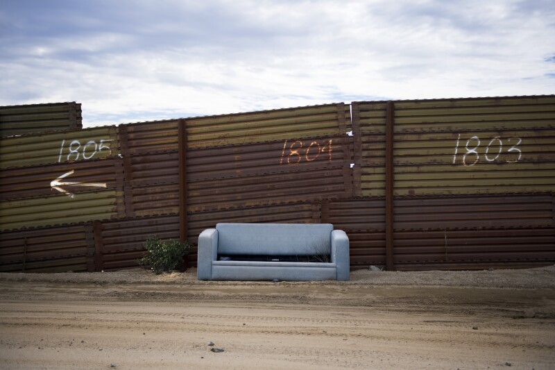 Una barrera solitaria