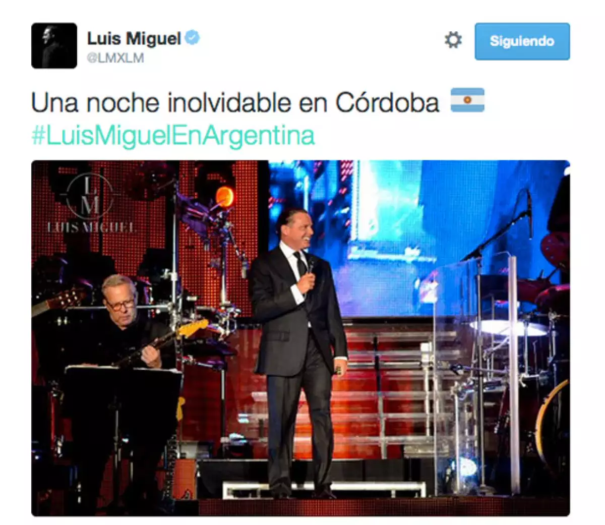 Después de las cancelaciones de sus conciertos en la Ciudad de México, la presentación de Luis Miguel en Argentina fue un gran éxito.