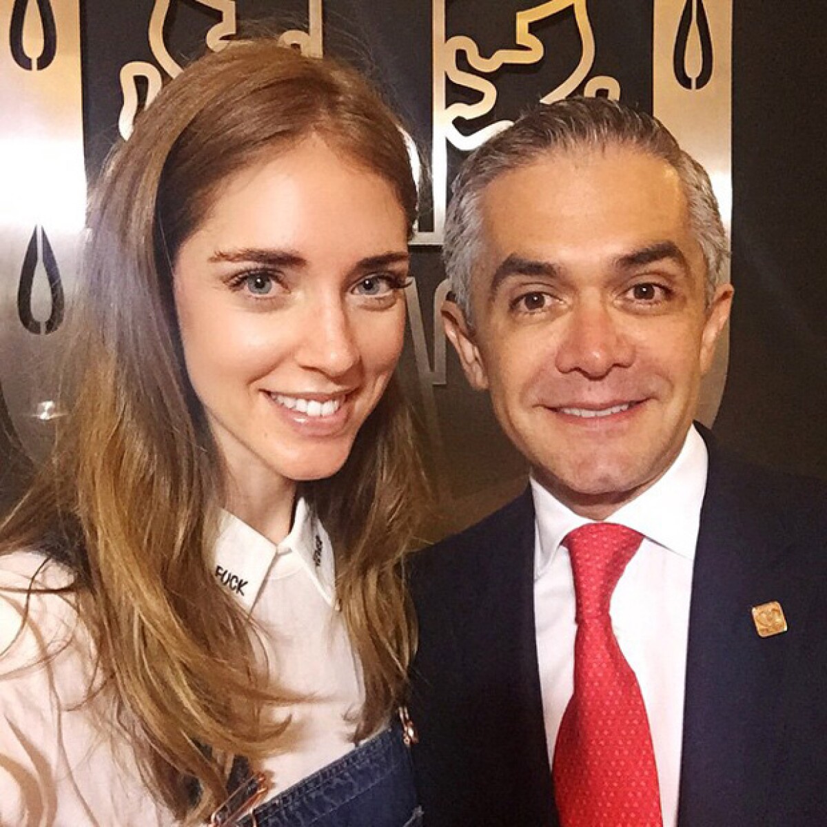 Miguel Ángel Mancera recibe a la fashion blogger Chiara ...