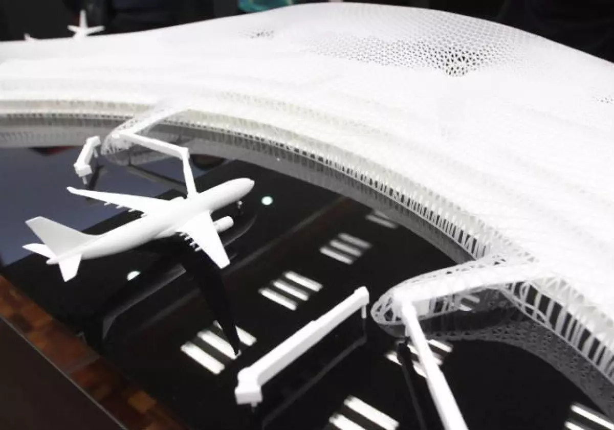 Maqueta del proyecto de nuevo aeropuerto capitalino