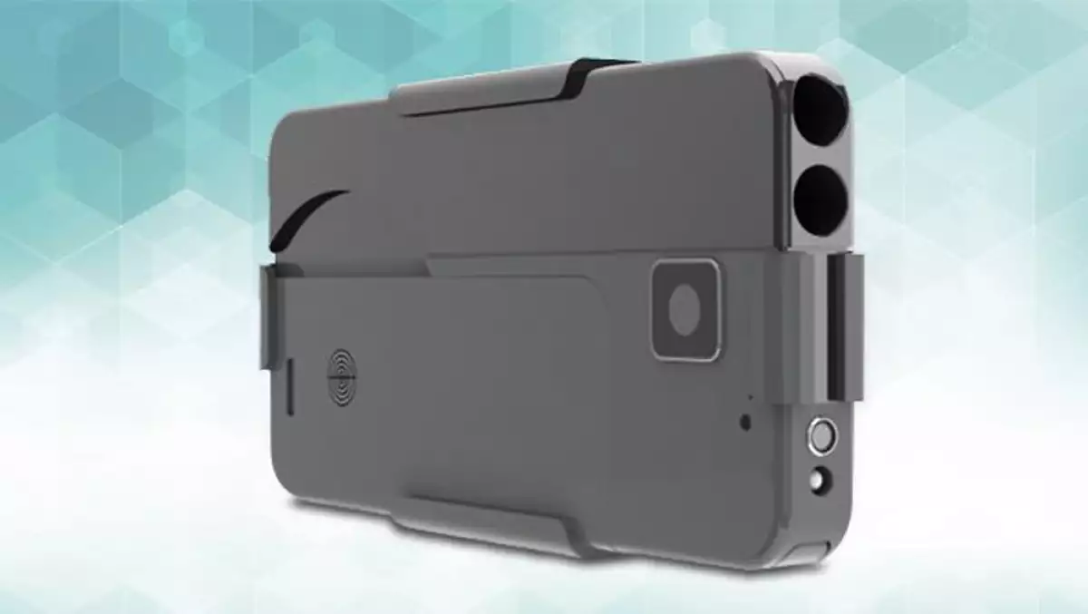 Pistola en forma de iPhone
