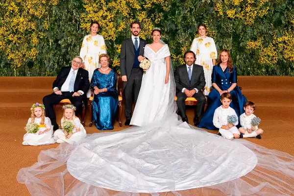 Familia real Griega, boda religiosa Philippos y Nina de Grecia