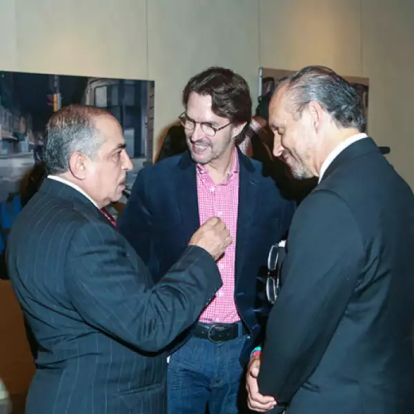 Carlos Marín,Fernando Landeros y Tomás Sánchez de la Concha