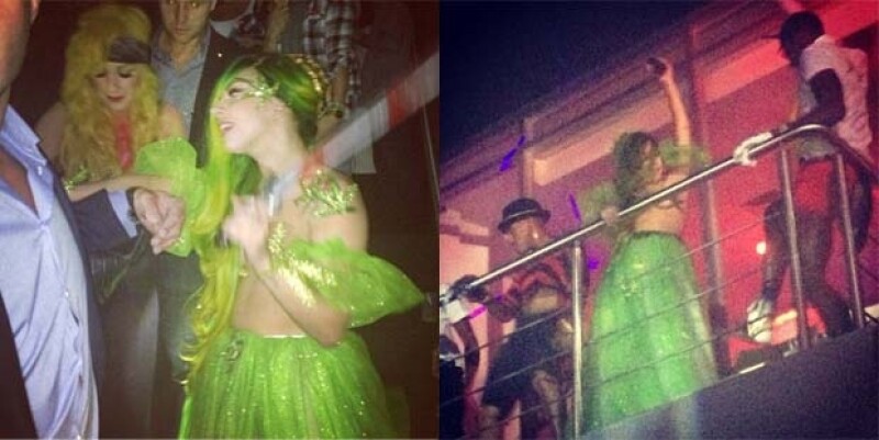 Así se le vio durante la fiesta de Halloween en la que utilizó su peculiar disfraz.