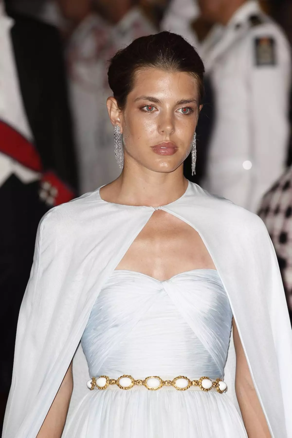Carlota Casiraghi con vestido azul
