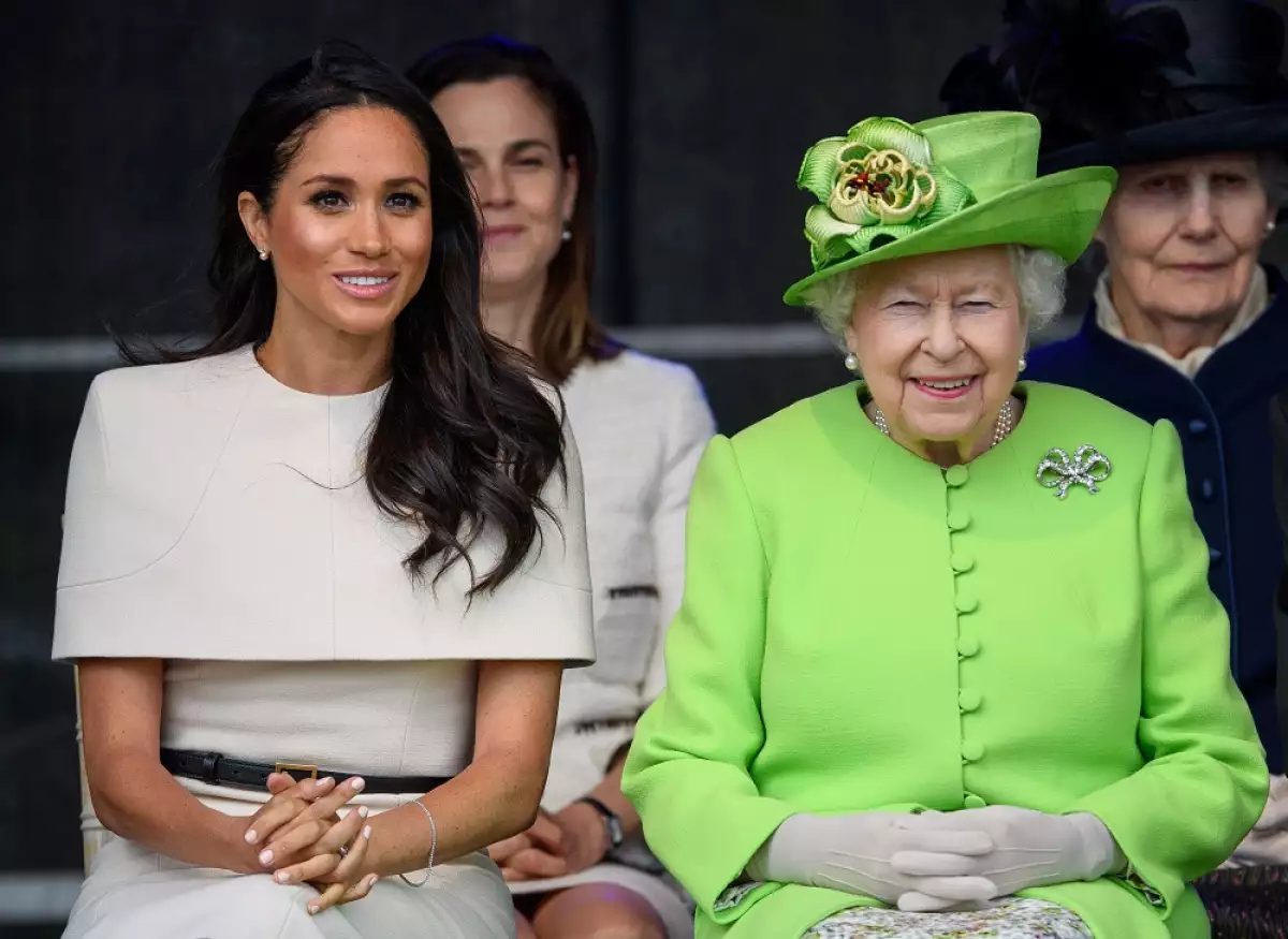 Meghan Markle y la reina Isabel II