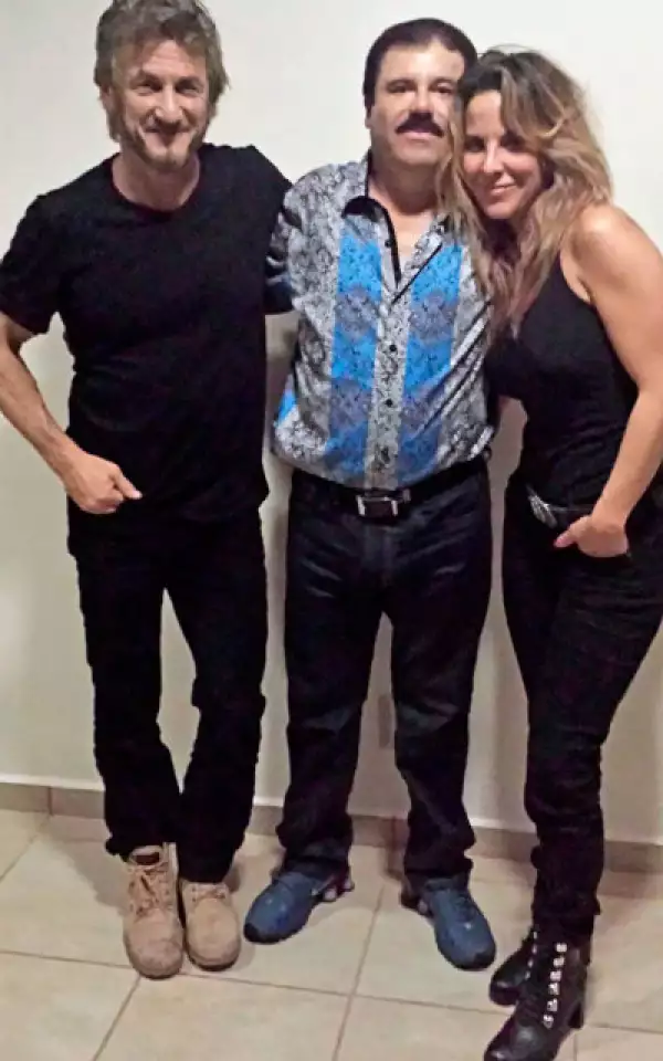 Sean Penn, Joaquín Guzmán y Kate del Castillo