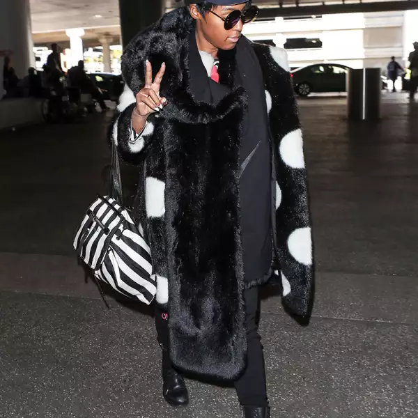 Janelle Monae at LAX International Airport, Los Angeles, USA - 06 Mar 2018