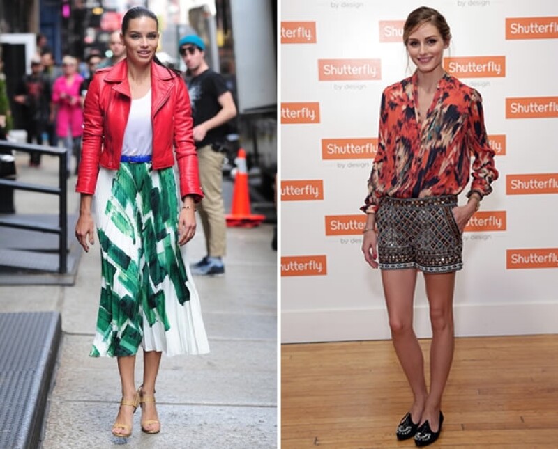 Lleva dos colores intensos como Adriana Lima o combina dos estampados como Olivia Palermo.