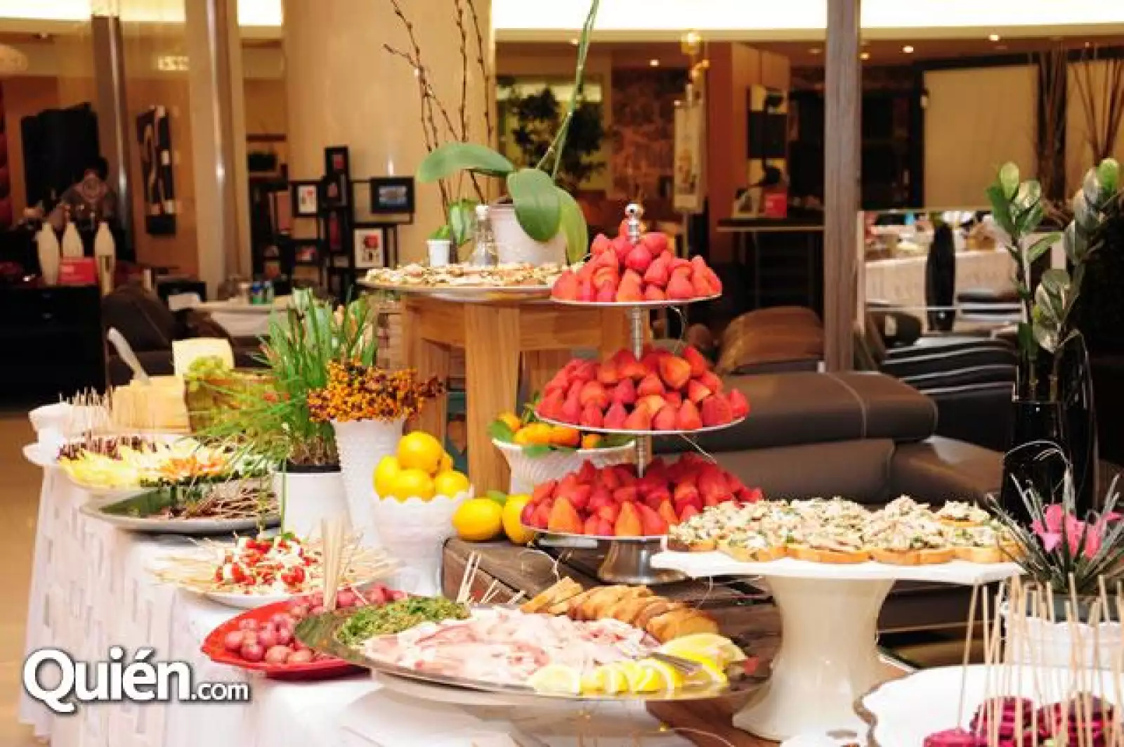 Detalle mesa servida por Candelaria