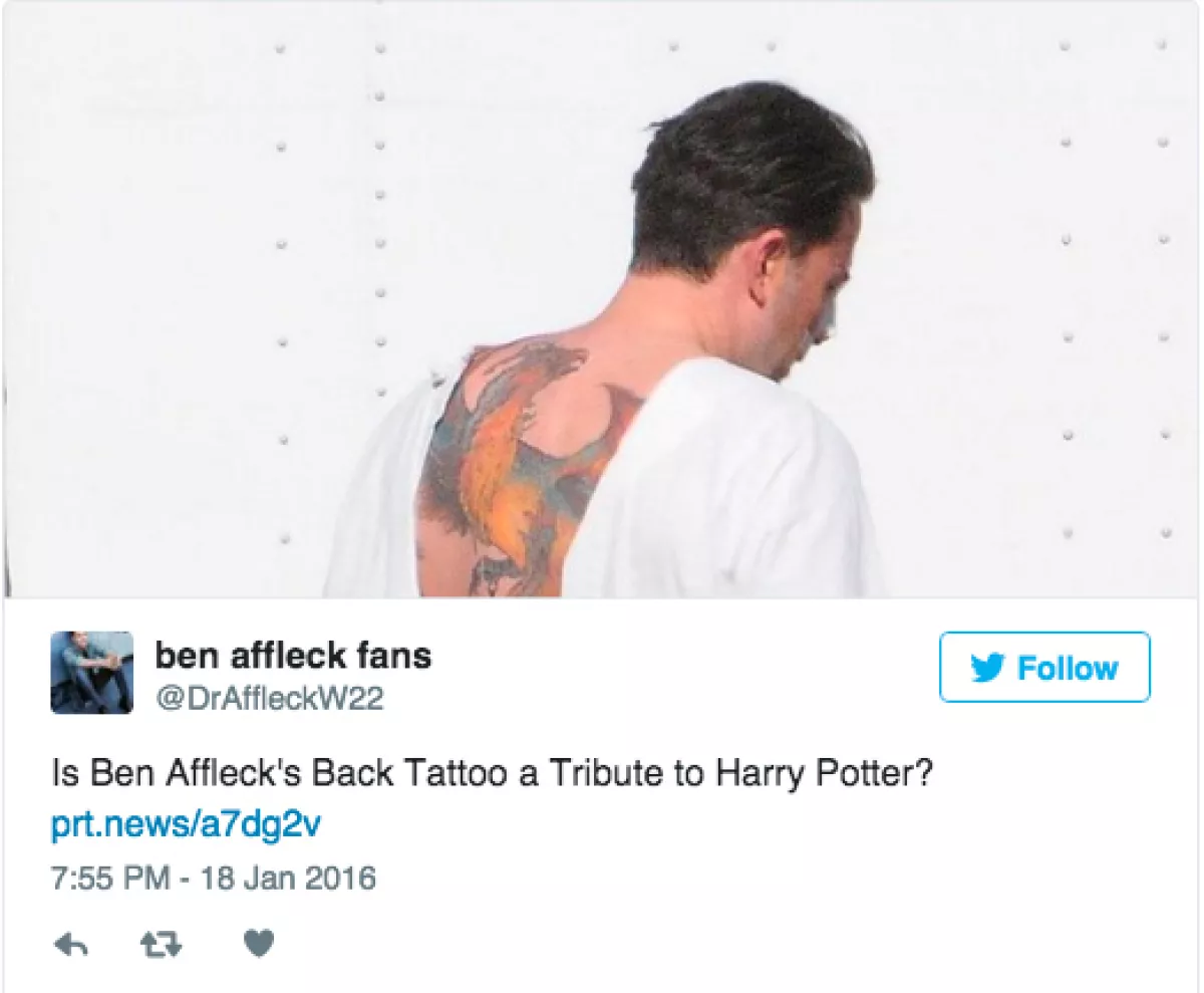 Este es el tatuaje que Ben dejó ver por vez primera en diciembre pasado.