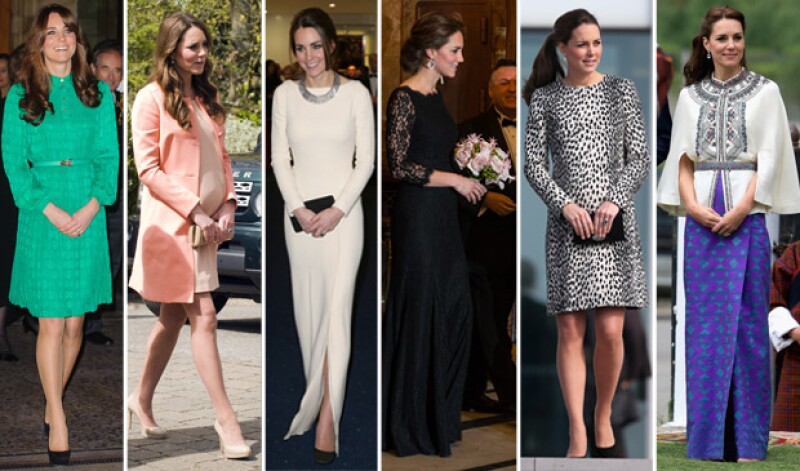Los looks de Kate desde 2012 hasta ahora, entre ellos vestidos de gala o exóticos para su más reciente viaje a la India.
